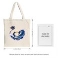 thumbnail image 3 of Vibrant Surfing Tote Bag - Colorful Wave Design with Surfers Perfect for Shopping Travel & Parties Eco-Friendly Canvas Bag, 3 of 4