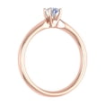 thumbnail image 2 of 1/4 Carat 4-Prong Set Solitaire Diamond Engagement Ring Band in 14K Rose Gold (Ring Size 10.25), 2 of 5