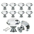 thumbnail image 1 of 12 pomos de cristal para armario, tiradores de cristal para cocina, armario, tocador, puerta de cajón, armario de baño, pomos de cristal de 30 mm para armario Fokelyi HZ-013, 1 of 1