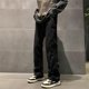 thumbnail image 4 of Pantalones para hombre Pantalones casuales Hombre Vintage Estética Tendencia Moda Algodón Cómodo Ancho Hip Hop Holgado Verano Y2k Arrugado Caliente, 4 of 5