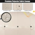 thumbnail image 4 of Patiojoy 15FT Double-Sided Twin Patio Umbrella with Base Extra-Large Market Umbrella for Outdoor Off White, 4 of 7