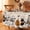 Beige, variant on Sm:)e Ghost Cat Jack-O-Lantern Pumpkin Black Halloween Tablecloth 60 x 84 Inch, Wrinkle-Resistant & Machine Washable Table Cover for Dining Decor, Rectangle