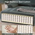 thumbnail image 5 of Chaise Lounge Sofa Bed Indoor, 60" Extra Wide Plush Corduroy Sleeper Chair, Boneless Couch Sofa, Modern Lounge Chair for Living Room, Bedroom, No Assembly, 5 of 9