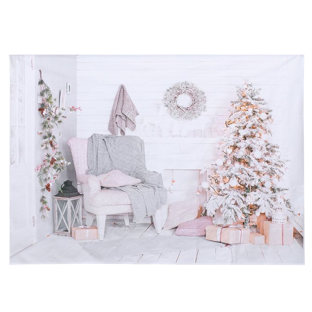 FELTECHELECTR Fondo fotográfico navideño de vinilo para fotografía, decoración de fiestas