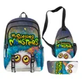 thumbnail image 3 of Nouveau Produit Trois Pièces My Singing Monsters Concert Monster Sac à Dos Cartable, 3 of 5