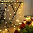 thumbnail image 2 of HEYTEA Guirlande Lumineuse Étoile 49 Pi 100 DEL 8 Modes à Brancher Lumière Scintillante avec Télécommande Guirlandes Lumineuses pour Chambre Intérieur Extérieur Décoration de Chambre Arbre de Noël Blanc Chaud et Blanc Froid, 2 of 6