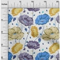 thumbnail image 2 of oneOone Cotton Silk Purple Fabric Floral Craft Projects Decor Fabric Printed By The Yard 42 Inch Wide, 2 of 4