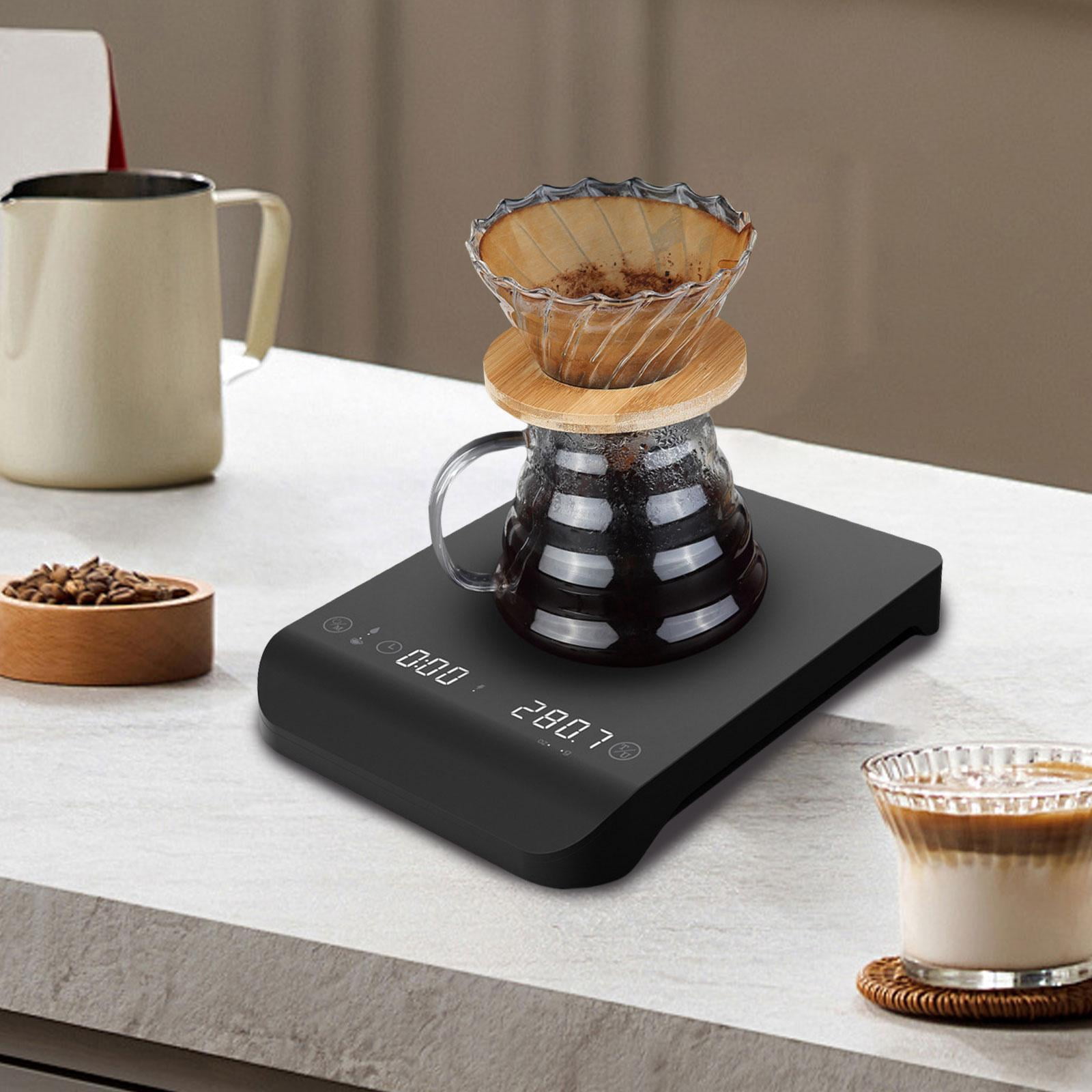 Fiocias Coffee Scale with Timer Espresso Scale Professional Easy to Use Scale Small Food