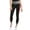 Black, variant on TOMMY HILFIGER SPORT Womens Black Color Block Active Wear Leggings XS