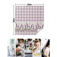 thumbnail image 4 of Purple Lavenders Cloth Napkins Set of 4 Reusable Dinner Napkins, Spring Floral Plaid Farmhouse Rustic Cocktail Napkin Washable Table Napkins for Wedding/Holiday Party/Baby Shower 20"x20", 4 of 7