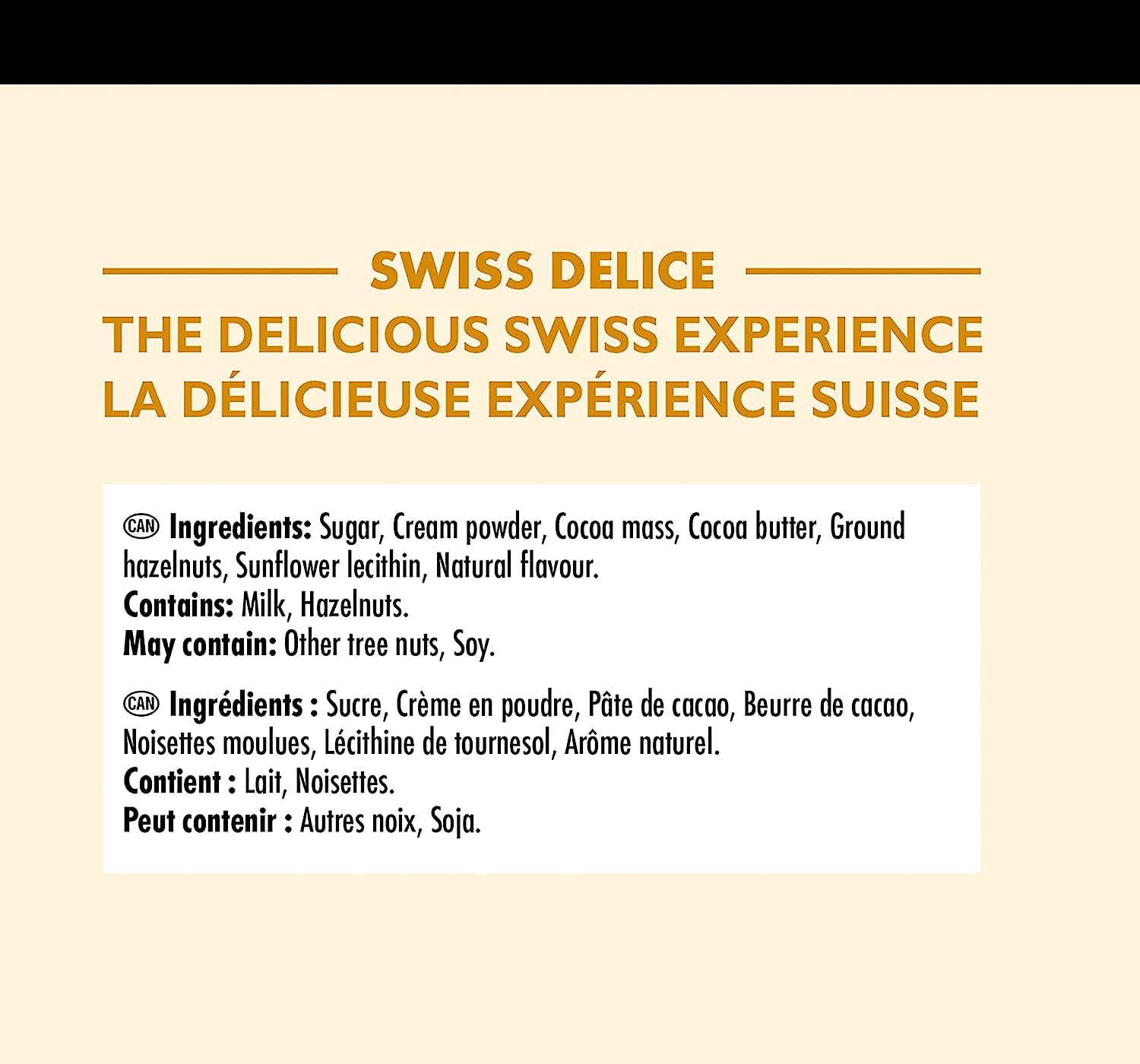Swiss Delice Extra Creamy Milk Chocolate - 1500g