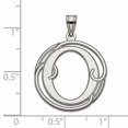 thumbnail image 2 of Initiale Script Fantaisie en Argent Sterling Rhodié QC8999O (mm x mm), 2 of 2