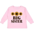 thumbnail image 3 of Inktastic Big Sister Announcement Sunflowers Girls Long Sleeve Toddler T-Shirt, 3 of 5
