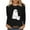 Black, variant on Raeneomay Womens Tops Long Sleeve Shirts for Women 2024 Halloween Casual Printed Round Neck Tops/Shirt
