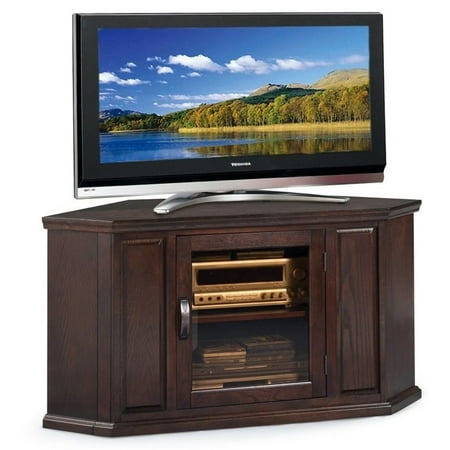 Leick Riley Holiday 46" Corner TV Stand in Chocolate ...