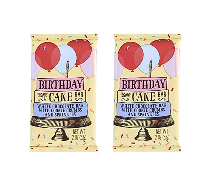 Trader Joe's Birthday Cake Flavor Popcorn/Bars 2 Pack (Bars 2oz