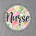 thumbnail image 2 of Floral Nurse Appreciation Pop Culture Tri-Blend Racerback Tank Top, Premium Heather, X-Large, 2 of 5