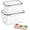 Blue, variant on Fruit Storage Containers for Fridge with Removable Colander, 2 in 1 Produce Storage Containers, BPA-Free Fridge Organizers and Storage Keep Fruits, Vegetables, Berry Fresh Longer