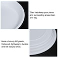 thumbnail image 3 of Uxcell Plant Saucers 10.6 Inch, 6 Pack Round Plastic Flower Pot Plant Tray, White, 3 of 5