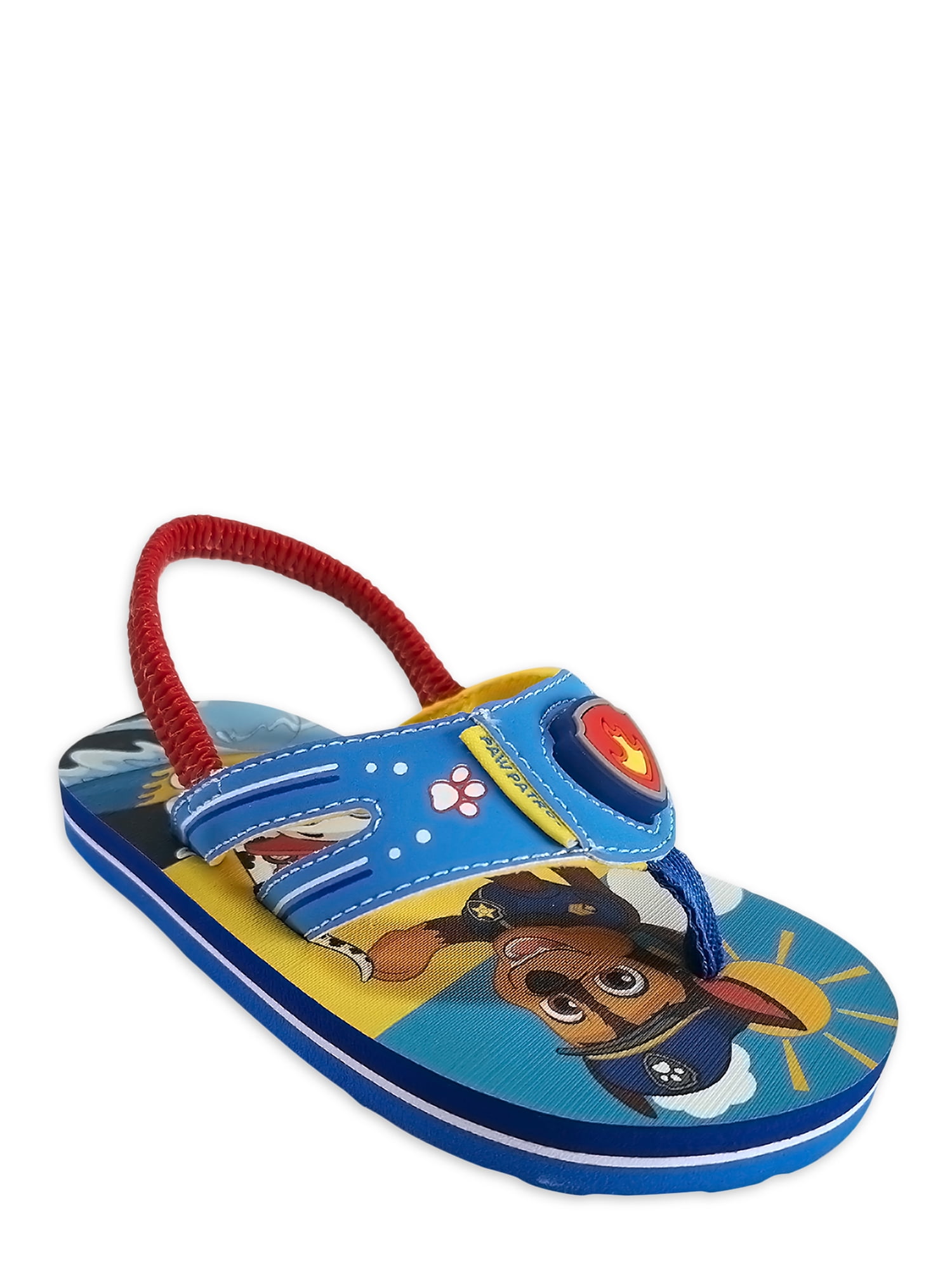 NEW Toddler Boys PAW PATROL Size Small 4 1/2 Summer Shoes Flip-Flops Sandals 