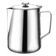 thumbnail image 1 of 1 Pc 350 ML Thickened Milk Cup Durable Dust-proof Mocha Cup with Lid (Silver), 1 of 4