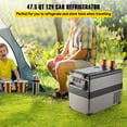 thumbnail image 2 of VEVOR 48 Quart(45L) Portable Refrigerator Electric Car Freezer Anti-Shake Car Cooler Refrigerator Compact RV Fridge 12/24V DC & 110-240V AC Vehicle Car Truck Boat Mini Electric Freezer, 2 of 9