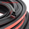 thumbnail image 4 of AUTOXBERT 52Ft L-Shape Car Door Seal Strip Hollow Edge Guard Weatherstrip Self-Adhesive Universal Rubber, 4 of 11