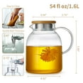 thumbnail image 5 of Large Glass Teapot with Infuser, Stovetop Safe, 68 fl oz Glass Tea Kettle, 5 of 7
