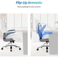 thumbnail image 6 of Dkelincs Big and Tall Office Chair 400 lbs Adjustable Heavy Duty Ergonomic Computer Desk Chair with Armrest, White, 6 of 9