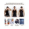thumbnail image 6 of Arjen Kroos Mens Compression Shirt Slimming Muscle Tank Top Shapewear Body Shaper Undershirts for men, 6 of 11
