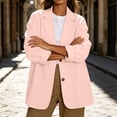 thumbnail image 2 of CHGBMOK Blazers for Women Business Casual Long Sleeve Suit Jacket Lapel Button Down Suit Jacket with Pockets, 2 of 9