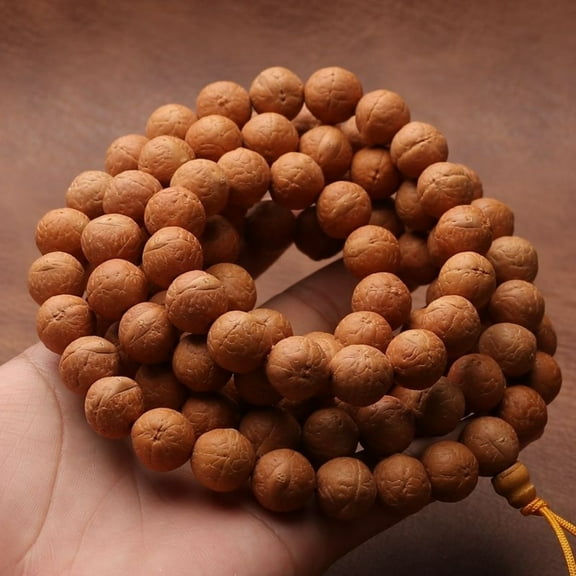 Nepal Bodhi Bracelet 108 Beads Fengyan Mala Necklace for Men Buddhist Prayer Bead Jewelry Spiritual Meditation Accessory Gift