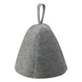 thumbnail image 2 of Thicken Wool Felt Sauna Hat Hair Protection Cap Spa Bath Accessory Heat Insulating Lightweight Unisex Grey White grey Fangkenuo, 2 of 8