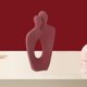 thumbnail image 4 of Estatua de cerámica para parejas amantes, escultura, decoración sencilla, elegante adorno en miniatura. 7cmx14cm, 4 of 8