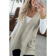 thumbnail image 4 of Baberdicy Women's Wool Knit Vest, Sleeveless Sweater Top, Layering for Fall Hikes , Wool Knit Vest, Sleeveless Sweater Top, Winter Layer Beige M, 4 of 5