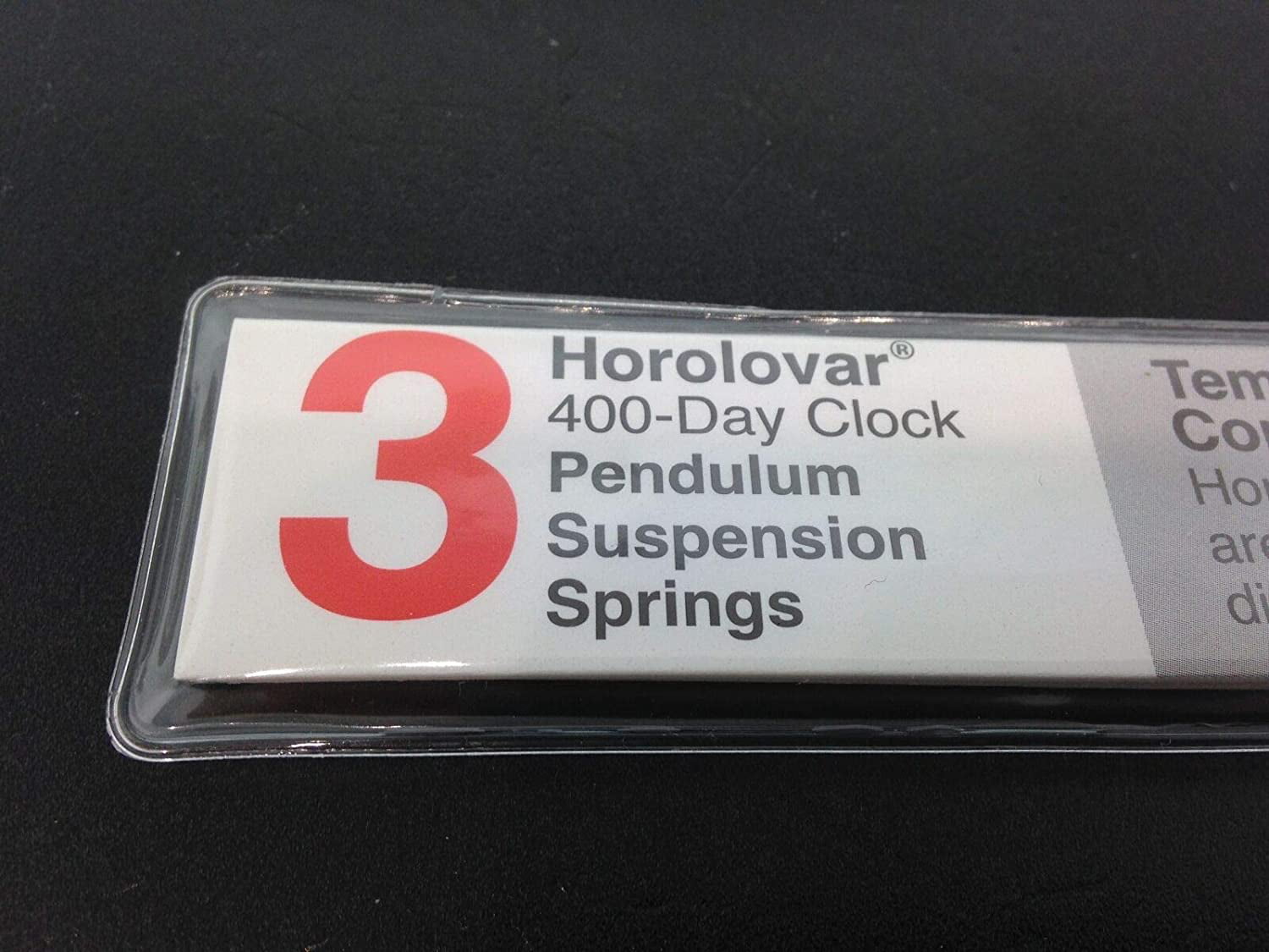 Kundo 9" Tall 400 Day Clock Horolovar .0023 Suspension Spring 3 Piece Pack 