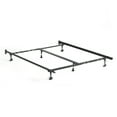 Rest Haven Universal Metal Adjustable Bed Frame with Wheels, Twin Cal