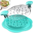 thumbnail image 1 of Desmenuzador de pollo Changmaius, herramienta grande para desmenuzar pechugas de pollo, con cepillo y tenedor, desmenuzador de carne visible, tira antideslizante, mango ergonómico, libre de BPA, para, 1 of 7