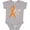 AC-Heather Grey, variant on Inktastic Faith over Fear Leukemia Awareness with Orange Ribbon Boys or Girls Baby Bodysuit