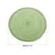 thumbnail image 2 of Uxcell 4 piezas de manteles trenzados redondos de 12" - Manteles redondos antideslizantes para mesas de comedor, lavables, con aislamiento térmico, manteles tejidos, verdes, 2 of 7