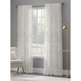 thumbnail image 3 of Beige Botanical Sheer Curtains 108 Inch Length 2 Panels Set, Farmhouse Spring Summer Branch Voile Window Treatment Semi Sheer Long Curtains Drapes for Bedroom/Living Room/Kitchen 52"x108"x2, 3 of 7