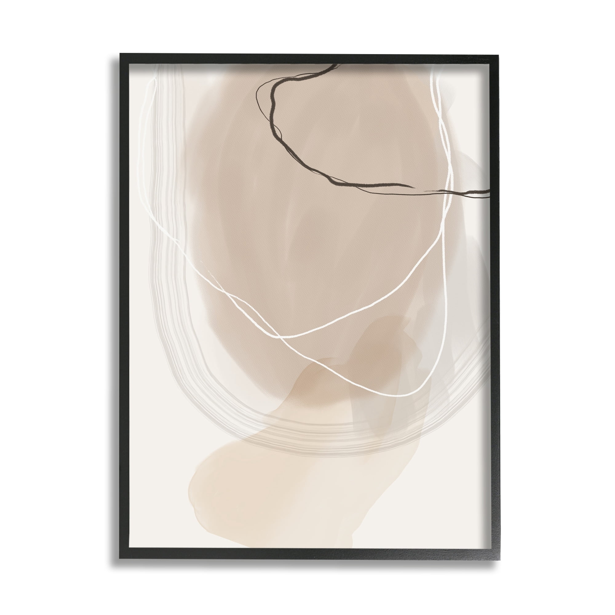 Stupell Industries Contemporary Modern Abstract Brown And Tan Visual Design, 16 x 20, Design by Urban Epiphany