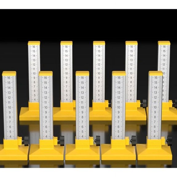 Woodworking Equal Height Ruler Upgraded Positioning Horizontal Elevation Rulers Double-sided Scale Ceramic Tile Home Hand Tools