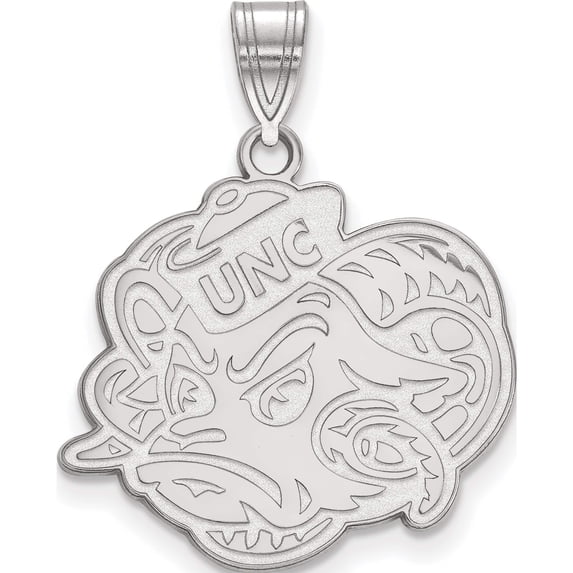 10K White Gold 10Kw Logoart University Of North Carolina Large Pendant (27 X 23) Made In United States 1w054unc