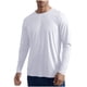 thumbnail image 2 of pstuiky camisa de manga larga para hombre, Camiseta informal de manga larga con cuello redondo para hombre, color liso, transpirable, para correr y hacer ejercicio top de hombre l, 2 of 8