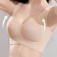 thumbnail image 4 of Afdoent Bras for Women Seamless Soft Support T Shirt Bra for Full Coverage Sagging Comfort Wireless Unlined Pullover Bralette, 4 of 5