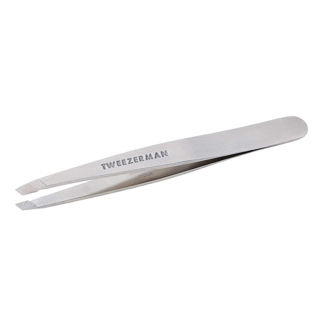 Pinza de cejas Tweezerman, obliqua Clásica - Pinzas de para Depilación, de Acero Inoxidable para mujeres y hombres.
