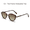 Brown Gradient Brown, variant on Cat Eye Polarized Sunglasses for Men Women, UV400 Protection TAC Lens Trendy Metal Frame Sun Glasses for Driving Travel Street Style