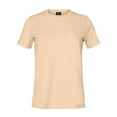 thumbnail image 4 of Dalix Be Kind Embroidered Cotton Relaxed Fit Short Sleeve Crewneck Tee Shirt Women in Sand 2XL XX-Large, 4 of 5
