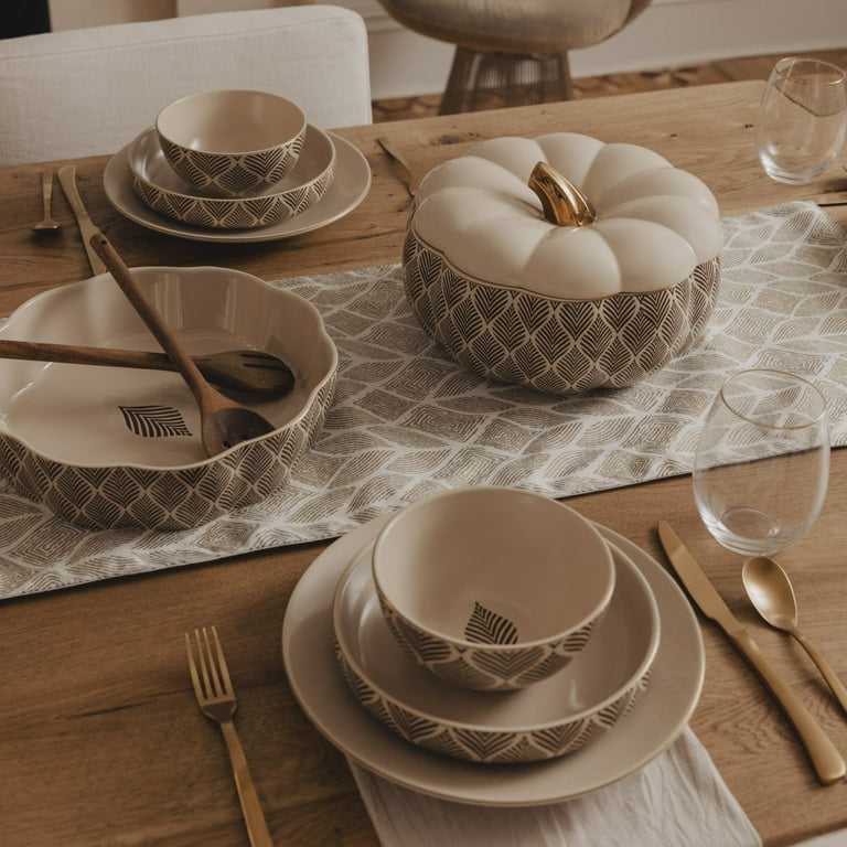 Thyme & Table Stoneware Soup Tureen, Ocee Leaf - Walmart.com